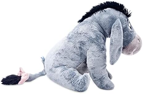 DISNEY STORE Official Eeyore Medium Soft Toy for Kids, Cuddly Character with Fuzzy Texture and Embroidered Details, Floppy Ears and Tail, Disney Plushy Suitable for All Ages.