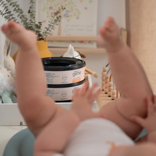 Diaper Genie Bags Refills 270 (Pack of 8) Clean Laundry Scent | Diaper Pail Refills with Max Odor Lock | Holds up to 2160 Newborn Diapers