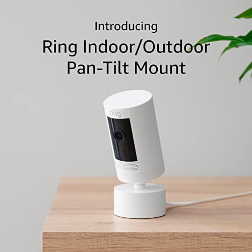 Ring Indoor/Outdoor Pan-Tilt Mount for Outdoor Cam (Stick Up Cam) Plug-In, White (Power adapter and camera not included)