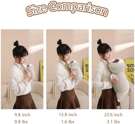 SQEQE Weighted Sloth Plush, Weighted Sloth Stuffed Animal, Cute Plushies Pillow Toy Gift for Kids Adults Brown 23.6 Inch, 3.1 Lbs