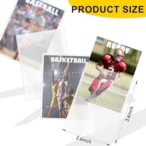 2000 Counts Card Sleeves Top Loaders for Trading Cards, Penny Soft Sleeves Baseball Card Sleeve Protectors Fit for Sports,Football,Game Cards