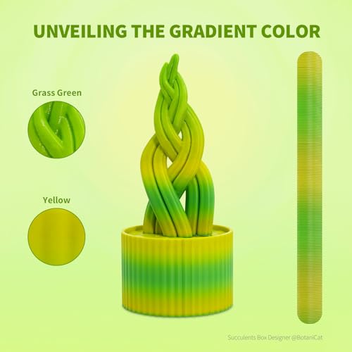 OVERTURE Rainbow PLA Filament 1.75mm, Neatly Wound 3D Printer Filament 1kg Spool (2.2lbs), Dimensional Accuracy +/- 0.02 mm, Fit Most FDM 3D Printers (Avocado)