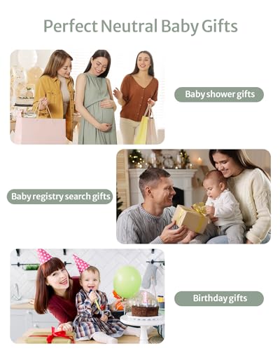 Blissful Diary Baby Play Gym Mat, Tummy Time Mat with 6 Detachable Toys for Stage-Based Sensory & Motor Skill Development, Baby Activity Mat Easy to Install & Clean, Baby Essentials Gift, Sage Green