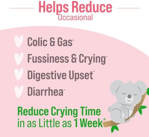 Culturelle Baby Digestive Calm & Comfort Probiotic (Age 0-12 Mos) 8.5Ml, Helps Periodic Colic, Gas, Fussiness, Crying & Digestive Upset In Infants & Newborns, Vegan Non-Gmo Gluten-Free, 1 Mos. Supply