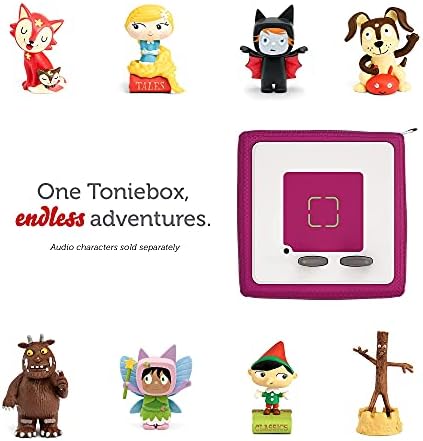 Toniebox Audio Player Starter Set with Playtime Puppy - Listen, Learn, and Play with One Huggable Little Box - Purple