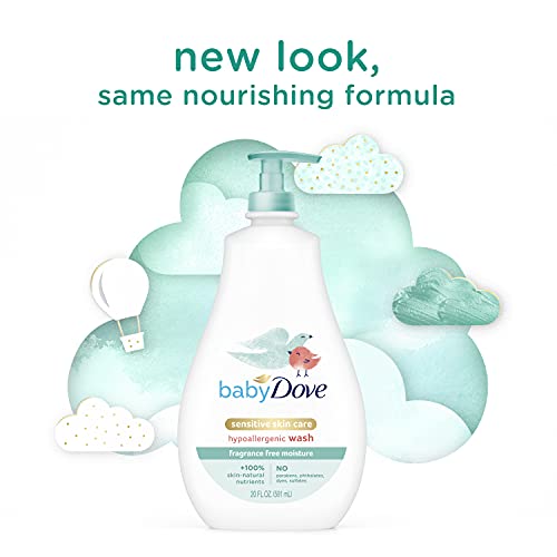 Baby Dove Sensitive Moisture Tip to Toe Wash and Shampoo, 20 Fl Oz (Pack of 4)