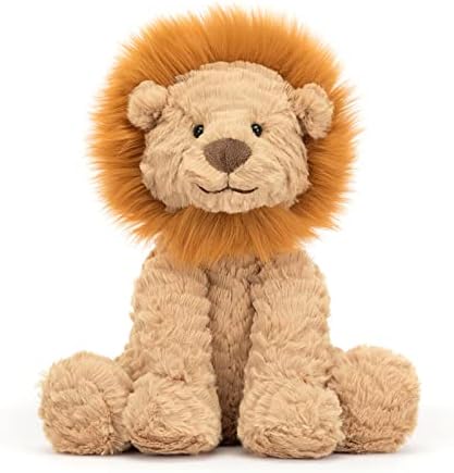 Jellycat Fuddlewuddle Lion Stuffed Animal, Medium 9 inches - Big Cat Plush Toy - Classic Children's Gift