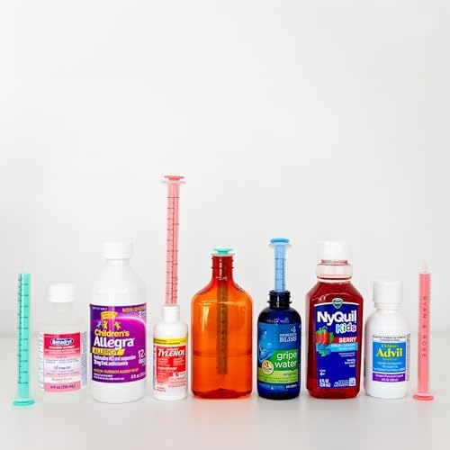 Ryan & Rose Cutie Dose - Baby Medicine Dispenser Syringe (10 Pack)