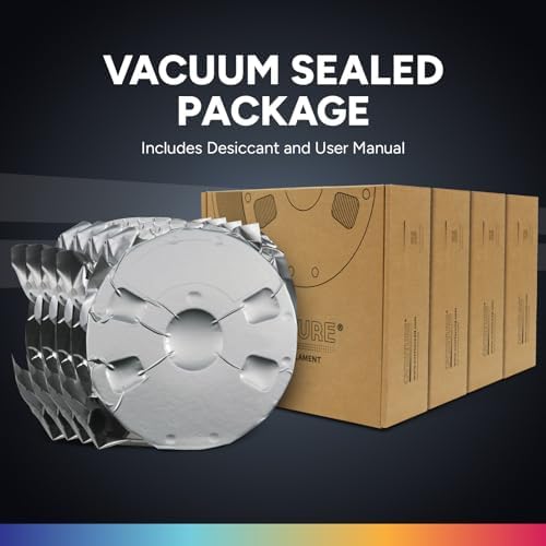 OVERTURE 4KG Bundle PETG 3D Printer Filament 1.75mm, Neatly Wound Durable PETG 4 Pack 1kg(2.2lbs), Strong Toughness Filament, Dimensional Accuracy +/- 0.02mm, Fit Most FDM Printers (Black*2+White*2)