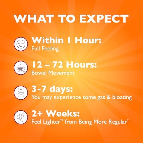 Metamucil 4-in-1 Daily Fiber Supplement, Psyllium Husk Powder for Digestive Health, Sugar-Free Fiber Supplement, Orange, Naturally Sourced Psyllium Husk Powder, 180 teaspoons