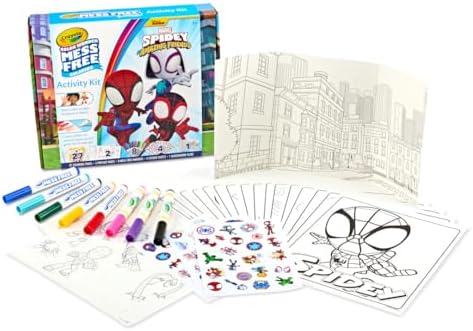 Crayola Color Wonder Spidey and His Amazing Friends Kit, Mess Free Coloring, Spiderman Coloring Pages & Stickers, Spiderman Toy, Kids Gift