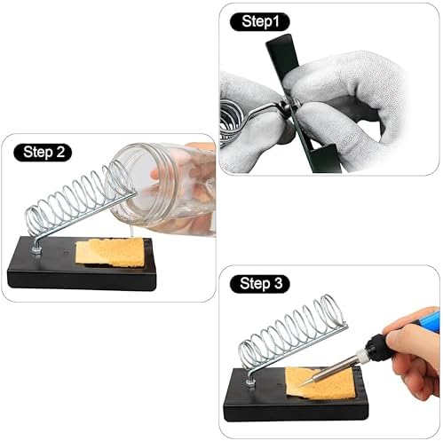 Soldering Iron Kit, 60W Soldering Iron, 5 Soldering Iron Tips, 21-in-1 Adjustable Temperature, Solder Wire, Stand, Desoldering Pump, Soldering Welding Iron Kit for Electronics Hobby DIY 110V US Plug