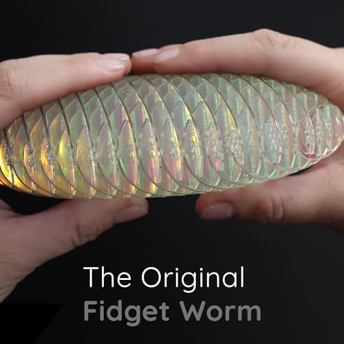 Morf Fidget Worm Toy - Desk Fidgets for Adults - Quiet Worm Fidget Toy Sensory Toys - Fun and Interactive Fidget Toy for Kids - USA Patent Pending Figgy Toys (Unicorn, Big)