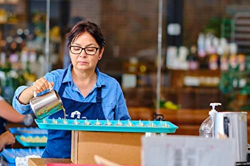 Bluecorn 100% Pure Beeswax Tealight Candles | Natural Beeswax, Yellow Tea Light | Long Burn (4-5 Hours) | Soy, Paraffin, & Fragrance Free, Bulk 48-Pack