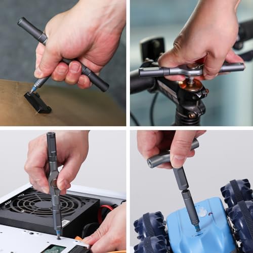 24 in 1 Magnetic Screwdriver Set, DIY Ratchet Mini Screwdriver Set, Removable self-assembly Precision Screwdriver kit, Magnetic DIY Precision Tool kit for PC Mobile Watch Bicycle