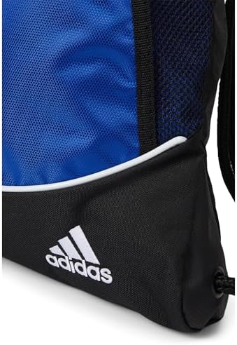 adidas Alliance Sackpack, Drawstring Backpack, Lightweight Small Gym Bag for Women and Men, Team Royal Blue/Blue, One Size