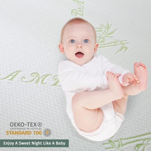 MUXHOMO Premium 100% Waterproof Queen Size Mattress Protector, Breathable Mattress Cover Queen Size Bed, Cooling 3D Air Fabric Bed Pad Cover, Deep Pocket 8"-21"
