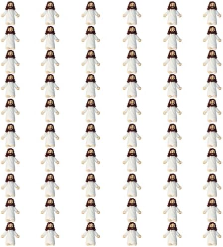 Mini Jesus Figures, Set of 30pcs Action Figures Little Jesus Figures, Tiny Jesus Figures to Hide and Seek Religious Gifts for Easter Egg Stuffers