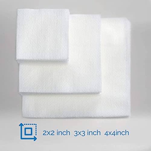 JMU 4000 4x4 Gauze Pads, 4-Ply Non Woven Gauze Sponges, Non-Sterile Gauze All Purpose Gauze