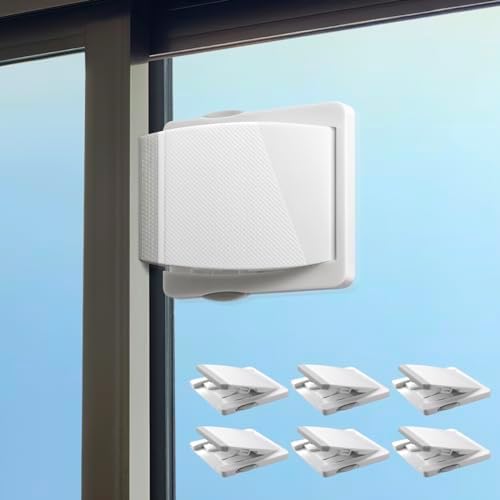 Sliding Door Lock, 6 Pack Child Safety Sliding Glass Door Lock for Sliding Glass Doors, Sliding Windows, Sliding Closet, etc. Easy to Installation Provides More Security for Your Baby and Pets