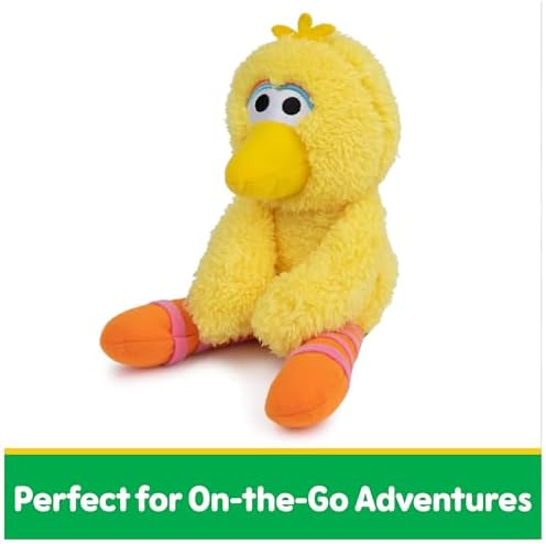 GUND Sesame Street Official Big Bird Take Along Buddy Plush, Premium Plush Toy for Ages 1 & Up, Yellow, 13”