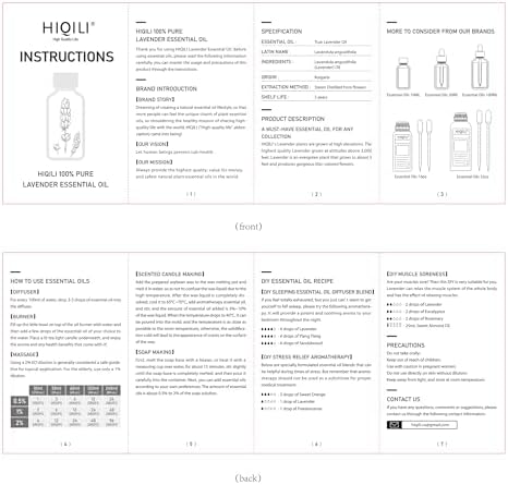 HIQILI 16 Ounces Lavender Essential Oil Pure, 100% Natural for Aromatherapy Diffuser, Skin Care, Hair, Includes Premium Glass Dropper-16 Fl Oz