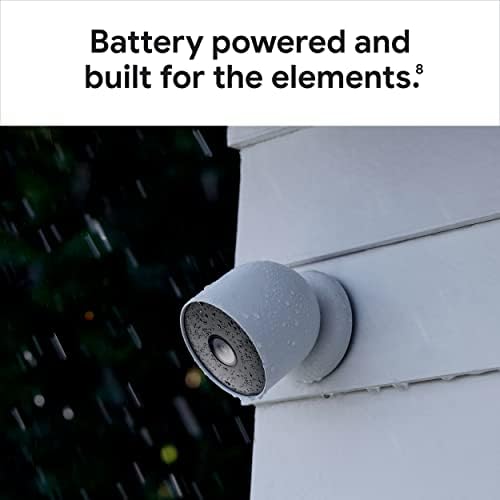 Google Nest Cam Outdoor or Indoor, Battery - 2nd Generation - 2 Count (Pack of 1) (Renewed)