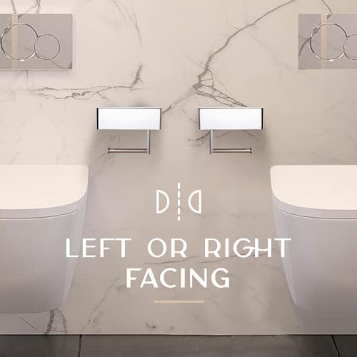 Day Moon™ Chrome Toilet Paper Holder with Shelf - Wipe Holder for Bathroom, Flushable Wipes Dispenser, Toilet Paper and Wipes Holder