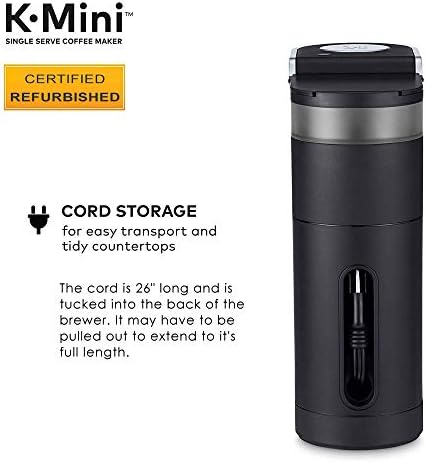 Keurig K-Mini Coffee Maker, Certified Refurbished, Black (Renewed)