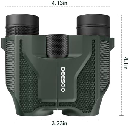 Compact Binoculars for Adults and Kids - Deesoo 20x25 Mini Lightweight High Powered Binocular for Bird Watching - Easy Focus Small Pocket Binoculars for Travel Concert Hunting Hiking