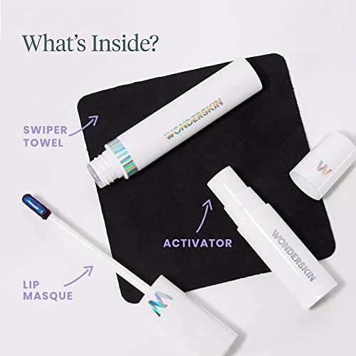 Wonderskin Wonder Blading All Day Lip Stain Peel Off Masque and Reveal Kit- Long Lasting, Waterproof Nude Lip Tint, Transfer Proof Natural Makeup Stain Kit (Whimsical)