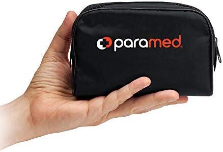 PARAMED Aneroid Sphygmomanometer – Manual Blood Pressure Cuff with Universal Cuff 8.7-16.5" and D-Ring – Carrying Case in The kit – Black – Stethoscope Not Included