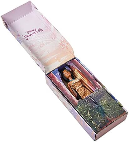 Disney Store Official Disney Princess Classic Doll (Pocahontas), 11 Inches, Includes Brush with Molded Details, Fully Posable Toy in Classic Outfit - Disney Princess Toys for Girls