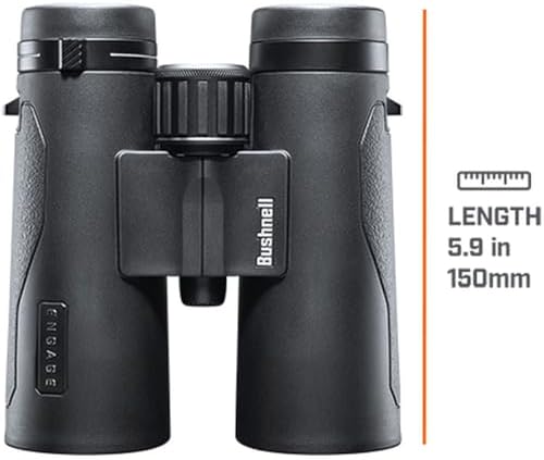 Bushnell Engage X 10x42mm Binoculars, IPX7 Waterproof and Lightweight Binoculars for Hunting, Travel, and Camping