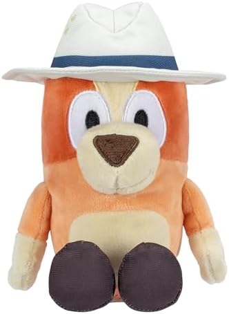 Bluey Friends Plush, Exclusive 2pk Plush Toys Including Captain and Holiday Bingo, Detailed Soft Plush Made, 6.5-9 inch / 16-23 cm Tall