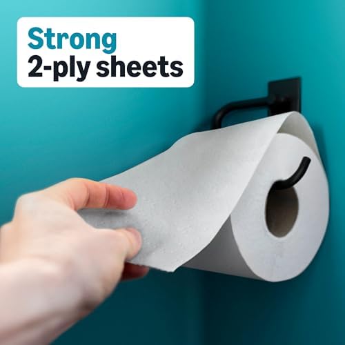 Amazon Basics 2-Ply Soft Toilet Paper, 30 Rolls (5 Packs of 6), Equivalent to 185 Regular Rolls, Packaging May Vary