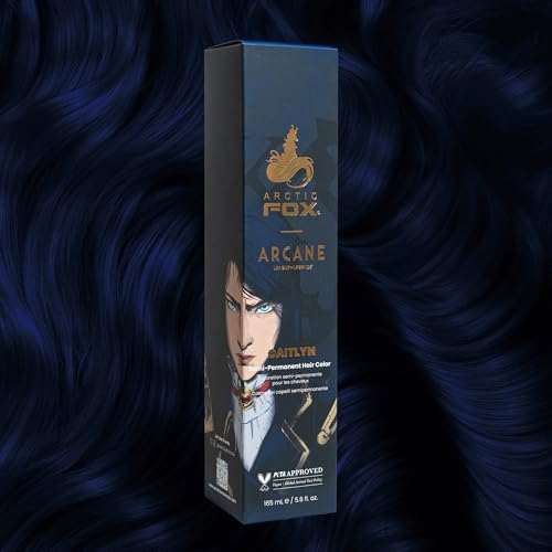 Arctic Fox x Arcane League of Legends Vegan and Cruelty Free Semi Permanent Hair Color Dye (5.6 Fl Oz, CAITLYN)