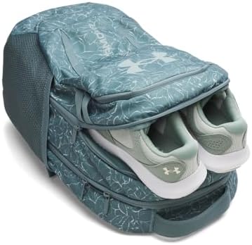 Under Armour Unisex Hustle 6.0 Backpack, (587) Jasper Blue/Jasper Blue/Serpentine, One Size Fits Most