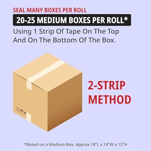 BOX USA Moving Boxes Medium 18"L x 14"W x 12"H (10-Pack) & Heavy Duty 2in x 25yd Clear Packaging Tape with Dispenser | For Shipping, Mailing, Packing, Packaging and Storage
