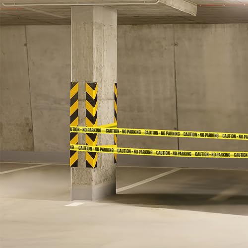 ATERET Caution No Parking Tape 2 Pack 3 inch x 1000 feet, Hazard Safety Tape, Construction Tape for Danger/Hazardous Area, Ideal Use for Halloween Decorations, Party, Work-Site