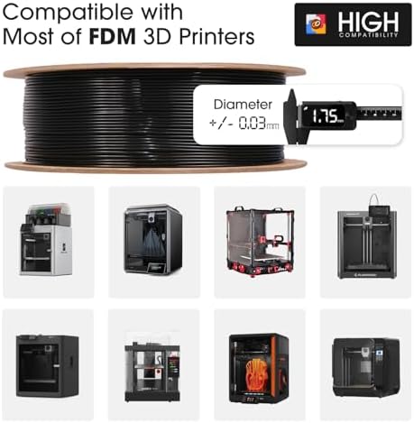 eSUN PLA+ Filament 1.75mm, 3D Printer Filament PLA Plus, Dimensional Accuracy +/- 0.03mm, 1KG per Spool, 2 Spools 3D Printing Filament, Cold White + Grey
