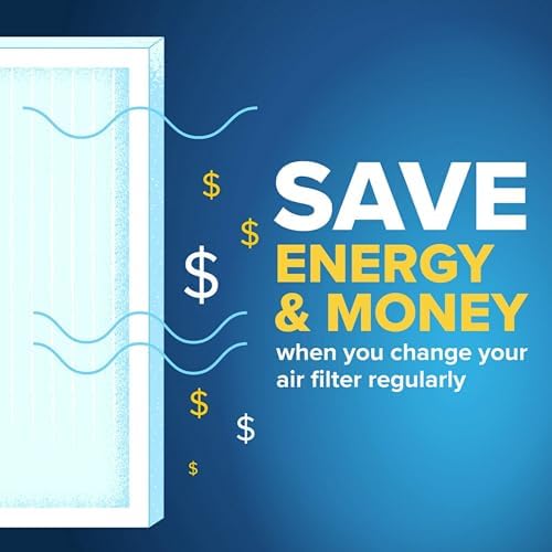 Filtrete 16x25x1 AC Furnace Air Filter, MERV 8, MPR 700, Tough on Pollen, Easy on Airflow, 3-Month Pleated 1-Inch Electrostatic Air Cleaning Filter, 4-Pack (Actual Size 15.69 x 24.69 x 1.56 in)