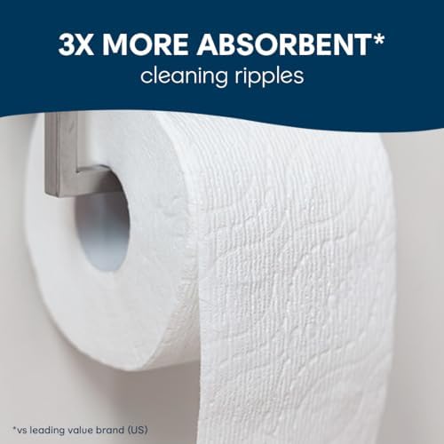 Cottonelle Ultra Comfort Toilet Paper with Cushiony CleaningRipples Texture, Strong Bath Tissue, 24 Family Mega Rolls = 108 Regular Rolls (4 Packs of 6)
