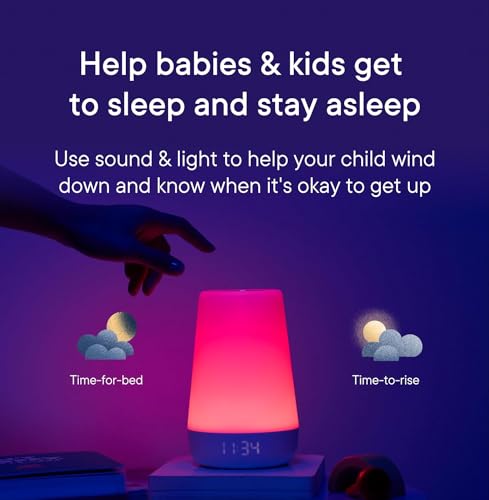 Hatch Rest+ Baby & Kids Sound Machine | 2nd Gen | Childโs Night Light, Alarm Clock, Toddler Sleep Trainer, Time-to-Rise, White Noise, Bedtime Stories, Portable, Backup Battery (with Charging Base)
