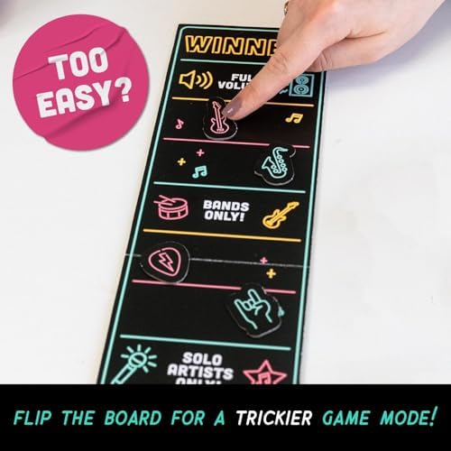 Lucky Egg Official Grab The Mic – Family Karaoke Board Game, 8+ Year Olds, 2-10 Players - Games for Bad Singers with 250 Lyrics (125 Cards) for Hilarious Game Nights & Birthday Party, Kids Gift