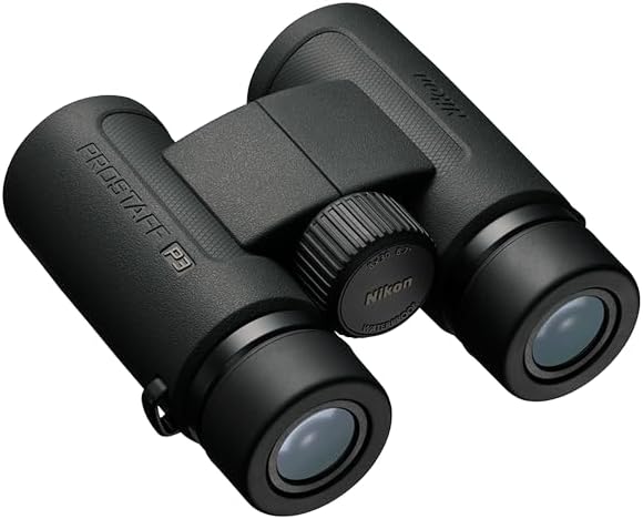 Nikon Prostaff P3 10x30 (16775) Black Binoculars Bundle with Lens Pen, and Cloth - High Powered Compact Adult Binoculars for Hunting, Bird Watching, and Hiking Essentials, Zoom Lightweight Travel