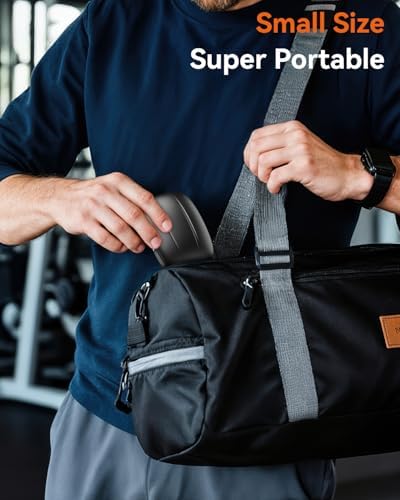 Wireless Earbuds, Sports Bluetooth 5.4 Headphones, Ear Buds with ENC Noise Canceling Mic, 80Hr Playtime Earphones, Palm-Sized, LED Power Display, IPX7 Waterproof Headset for Workout Running, Black