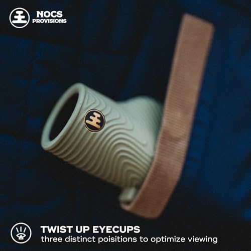 Nocs Provisions Field Tube 10x32 Waterproof Monocular, 10X Magnification Telescope, Bak4 Prism, Wide Field of View for Bird Watching, Backpacking & Wildlife Viewing - Ponderosa Green
