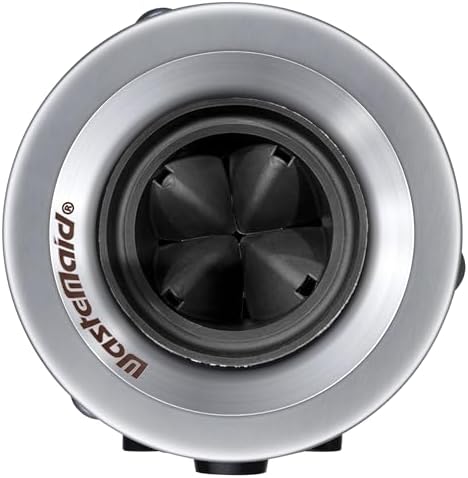 Waste Maid 10-US-WM-058-3B Garbage Disposal Anti-Jam Stainless Steel Food Waste Grinding System, 1/2 HP Economy, Black