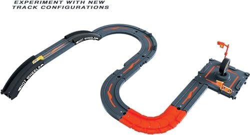 Bundle of Hot Wheels Track Builder Car & Mega Track Pack, 87 Component Parts for 40-ft of Track & 1:64 Scale Toy Car (Amazon Exclusive) + City Track Pack, 10 Component Parts, 1:64 Scale Vehicle